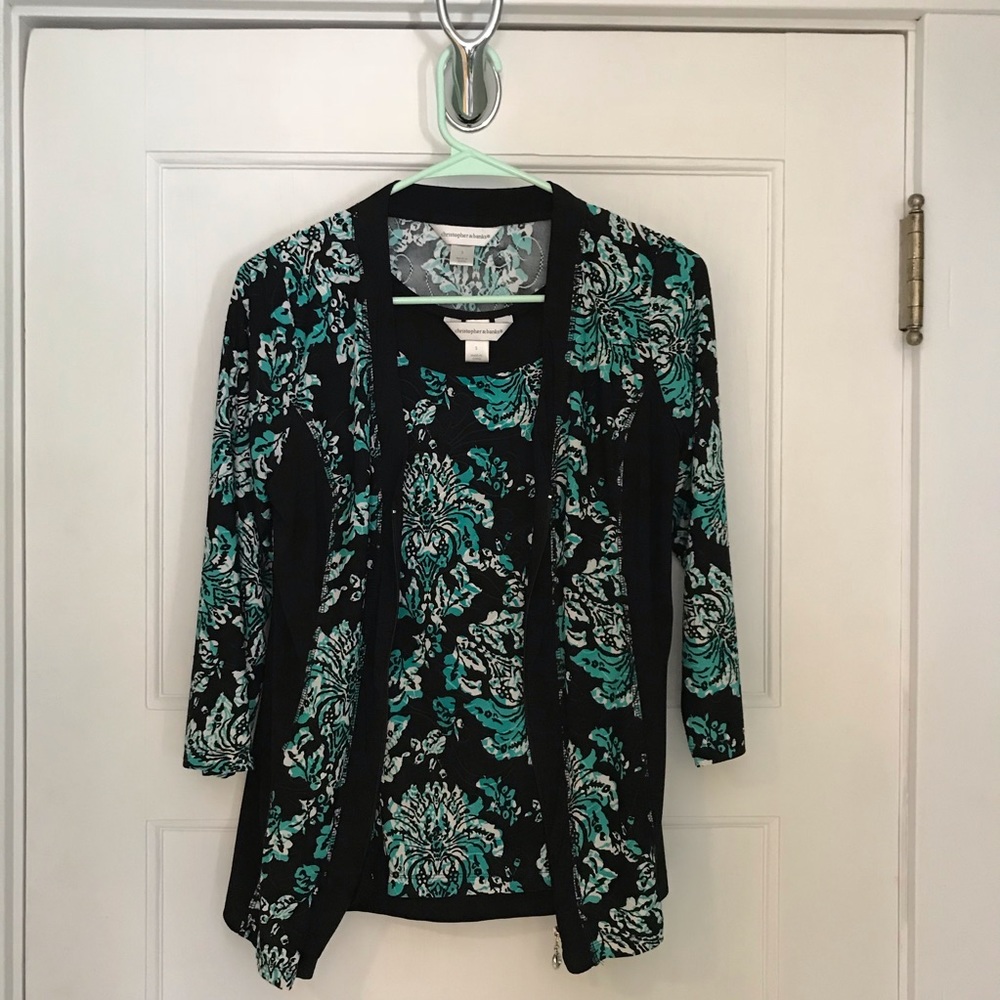Christopher & Banks tank & jacket set / size S